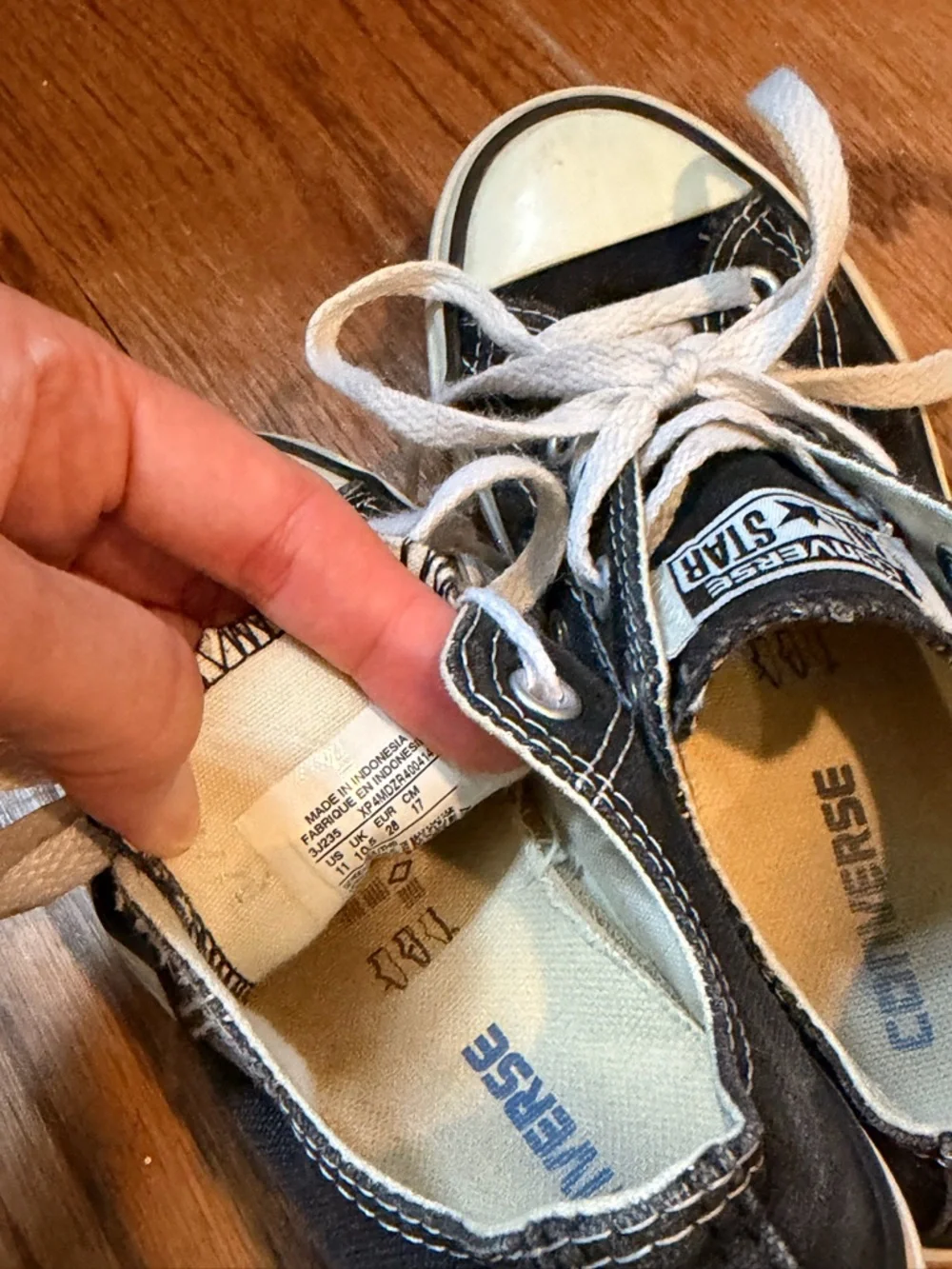 Converse Kids Black and White Low Top Sneakers